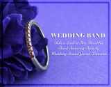 0.90 Carat (ctw) 14K White Gold Round Diamond Semi Mount Bridal With Double Band Set